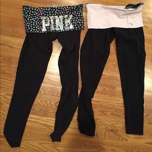 Used Victoria’s Secret pink straight leggings